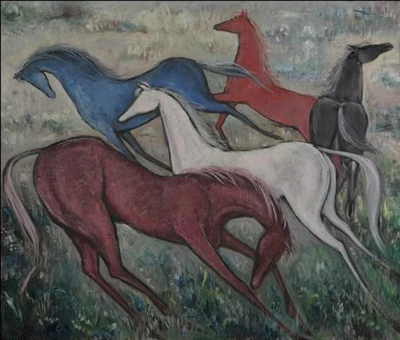 (Sint - Martens, Latem, 27 agosto 1835, Sint, Martens, Latem, 16 novembre 1918), Cavalli al galloppo